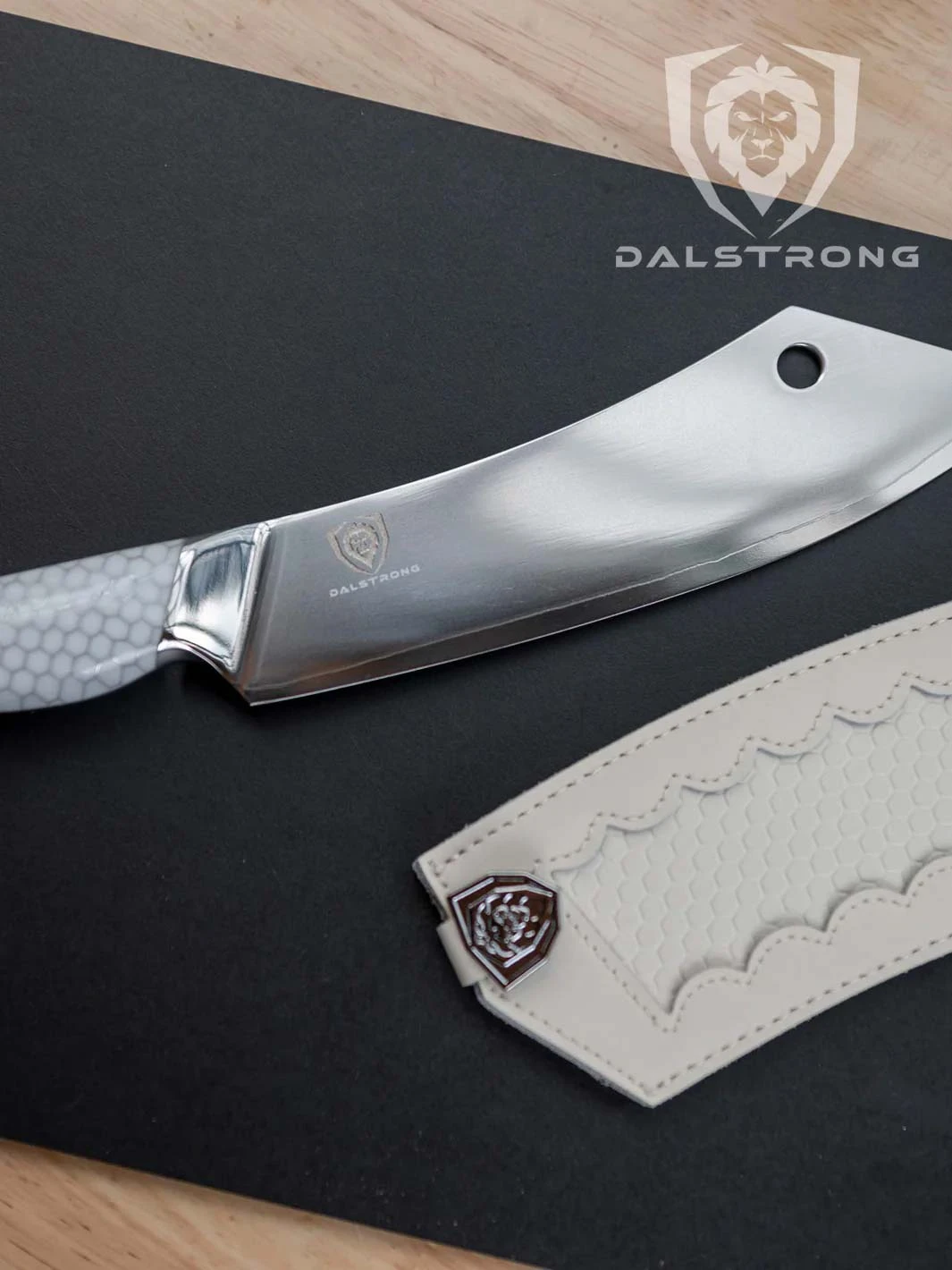 Chef & Cleaver Hybrid Knife 8" | The Crixus | Frost Fire Series | NSF Certified | Dalstrong © 10 Chef & Cleaver Hybrid Knife 8" | The Crixus | Frost Fire Series | NSF Certified | Dalstrong © - Image 8