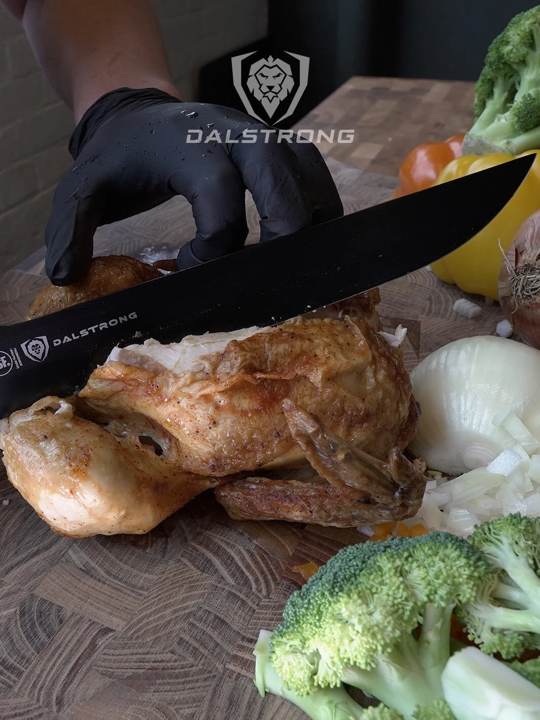 Offset Slicing & Carving Knife 10" | Night Shark Series | NSF Certified | Dalstrong © 11 Offset Slicing & Carving Knife 10" | Night Shark Series | NSF Certified | Dalstrong © - Image 9