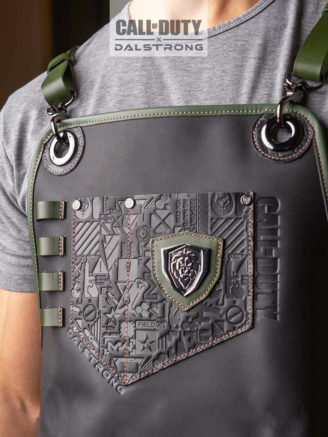 Limited Edition Chef Leather Apron | Call Of Duty © Edition | Black Genuine Leather | EXCLUSIVE COLLECTOR APRON | Dalstrong © 4 Limited Edition Chef Leather Apron | Call Of Duty © Edition | Black Genuine Leather | EXCLUSIVE COLLECTOR APRON | Dalstrong © - Image 2
