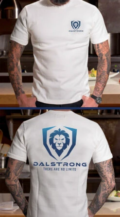No Limits: Basic Logo Tee | Dalstrong © -Dalstrong A MAN TATTOO WHITE T Shirt Front