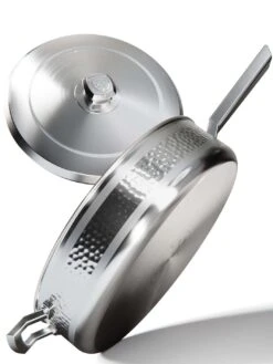 12" Sauté Frying Pan | Hammered Finish Silver | Avalon Series | Dalstrong ©