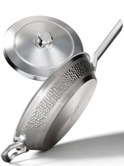 12" Skillet Frying Pan | Hammered Finish Silver | Avalon Series | Dalstrong ©