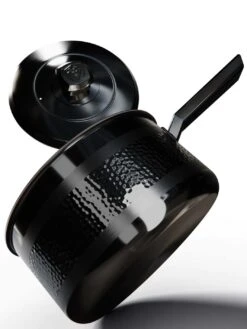 3 Quart Stock Pot | Hammered Finish Black | Avalon Series | Dalstrong ©