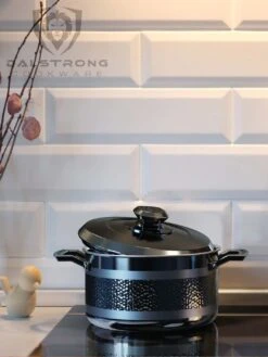 5 Quart Stock Pot | Hammered Finish Black | Avalon Series | Dalstrong © -Dalstrong AS 5QT Stock Pot Black STOCK1 WEB v1.02 1 1080x 95cfa67d bd82 4d3e ac07 cc7fb227b0e4