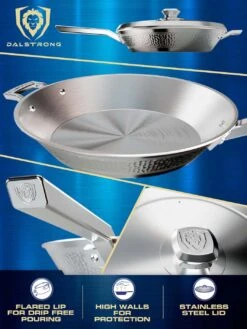 12" Skillet Frying Pan | Hammered Finish Silver | Avalon Series | Dalstrong © -Dalstrong AV 12in Skewed Frypan Silver MULTIANGLE2 WEB v2.01 1080x ea1c72c5 5bc2 49bb 93f9 77964ecb039d