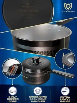 3 Quart Stock Pot | Hammered Finish Black | Avalon Series | Dalstrong © 16 3 Quart Stock Pot | Hammered Finish Black | Avalon Series | Dalstrong © -Dalstrong AV 3QT Pot Black MULTIANGLE1 WEB v2.01 1080x 016b53ef 1fd4 4a66 836f b3c300b7d132