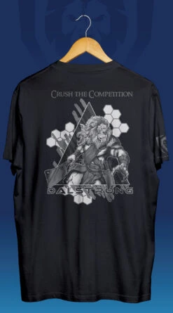 Lionheart Tee -Dalstrong BLACK T Shirt Back Design 1 1