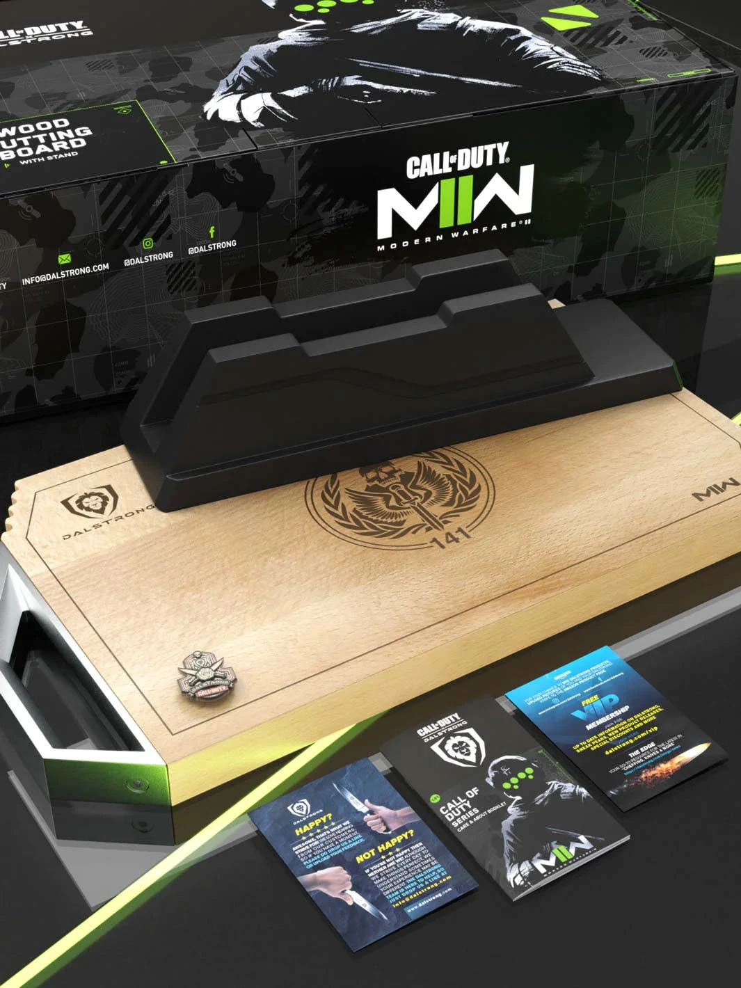 Cutting Board With Rubberwood Stand | Call Of Duty © Edition | EXCLUSIVE COLLECTOR BOARD | Dalstrong © 6 Cutting Board With Rubberwood Stand | Call Of Duty © Edition | EXCLUSIVE COLLECTOR BOARD | Dalstrong © - Image 4
