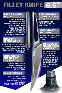 Fillet Knife 6.5" | Crusader Series | NSF Certified | Dalstrong © 14 Fillet Knife 6.5" | Crusader Series | NSF Certified | Dalstrong © -Dalstrong CS 6 5in Filet LISTING 5