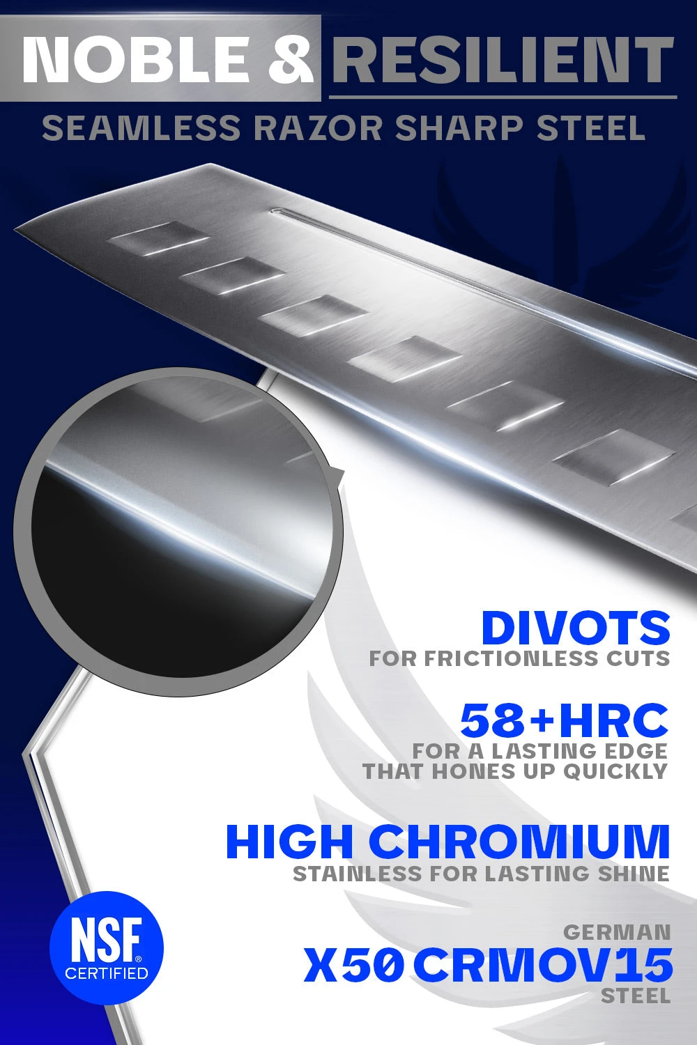 Nakiri Knife 7" | Crusader Series | NSF Certified | Dalstrong © 4 Nakiri Knife 7" | Crusader Series | NSF Certified | Dalstrong © - Image 2