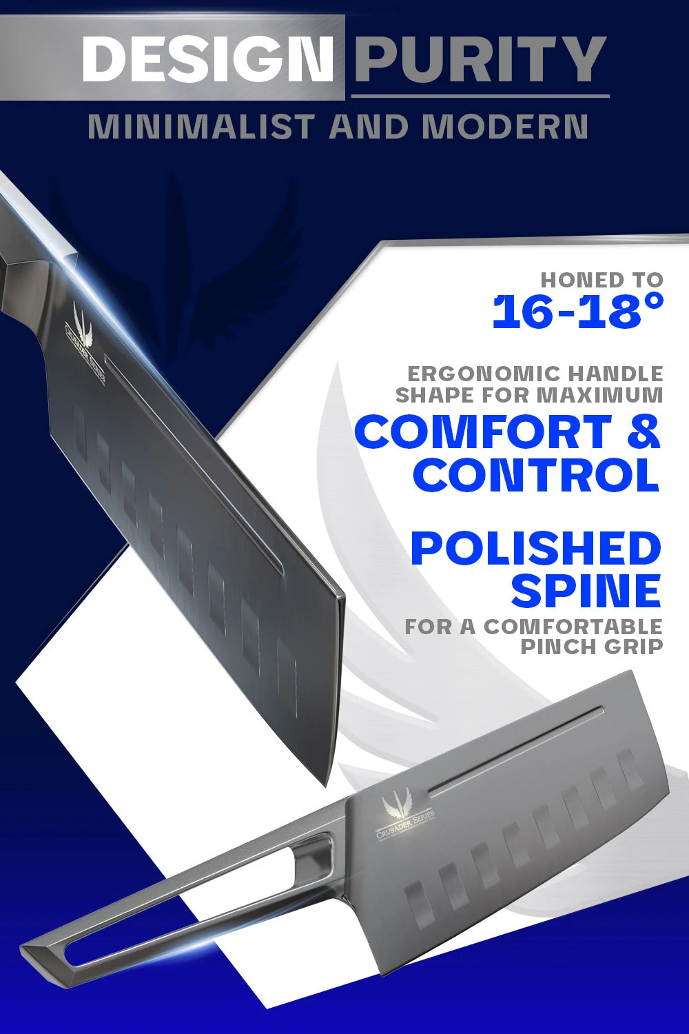 Nakiri Knife 7" | Crusader Series | NSF Certified | Dalstrong © 5 Nakiri Knife 7" | Crusader Series | NSF Certified | Dalstrong © - Image 3