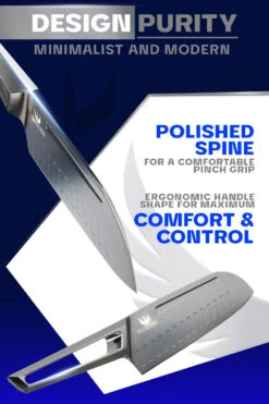 Santoku Knife 7" | Crusader Series | NSF Certified | Dalstrong © -Dalstrong CS 7in Santoku LISTING 3