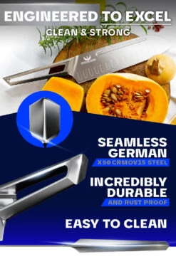 Santoku Knife 7" | Crusader Series | NSF Certified | Dalstrong © -Dalstrong CS 7in Santoku LISTING 4