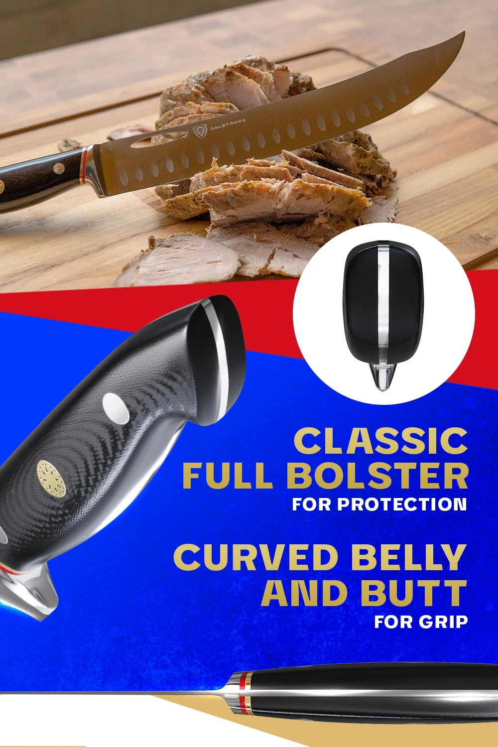 Butcher & Breaking Knife 10" | Cimiter Meat Slicer | Centurion Series | Dalstrong © 7 Butcher & Breaking Knife 10" | Cimiter Meat Slicer | Centurion Series | Dalstrong © - Image 5