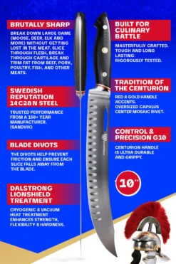 Butcher & Breaking Knife 10" | Cimiter Meat Slicer | Centurion Series | Dalstrong © 15 Butcher & Breaking Knife 10" | Cimiter Meat Slicer | Centurion Series | Dalstrong © -Dalstrong CTS 10in Butcher Knife Editable 5