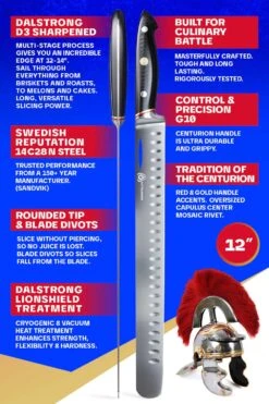 Slicing & Carving Knife 12" | Centurion Series | Dalstrong © 16 Slicing & Carving Knife 12" | Centurion Series | Dalstrong © -Dalstrong CTS 12in SlicingKnife img05 1080x ef0be207 92f1 4225 9a91 252a54d99818