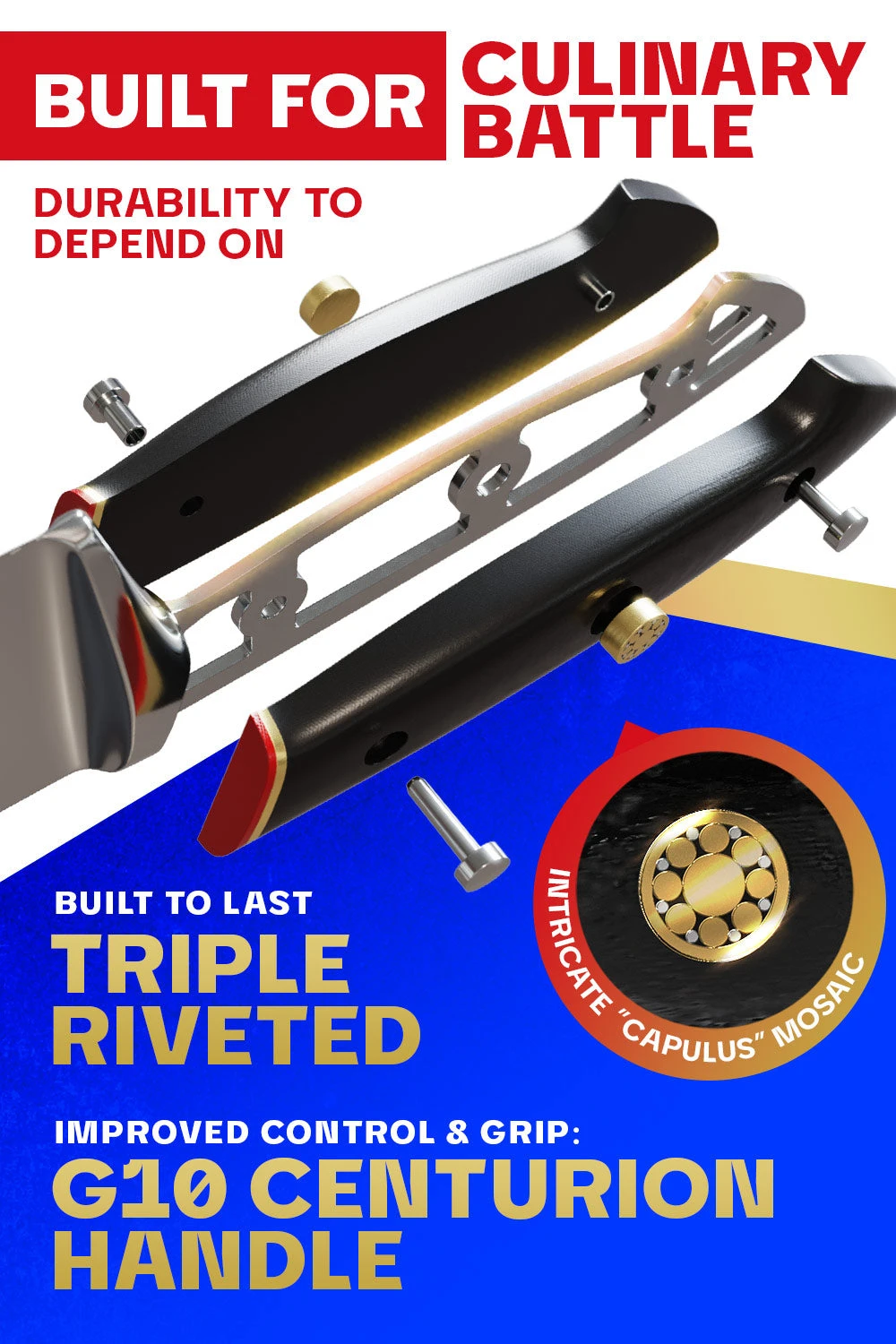 Nakiri Knife 7" | Vegetable Knife | Centurion Series | Dalstrong © 5 Nakiri Knife 7" | Vegetable Knife | Centurion Series | Dalstrong © - Image 3