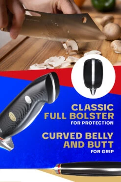 Chef & Cleaver Hybrid Knife 8" | The Crixus | Centurion Series | Dalstrong © -Dalstrong CTS 8in Crixus Editable 4