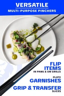 High-Precision Black Titanium Coated 12" | Professional Tweezers | Dalstrong © 17 High-Precision Black Titanium Coated 12" | Professional Tweezers | Dalstrong © -Dalstrong DS Kitchen Tweezers LISTING Images Image 3