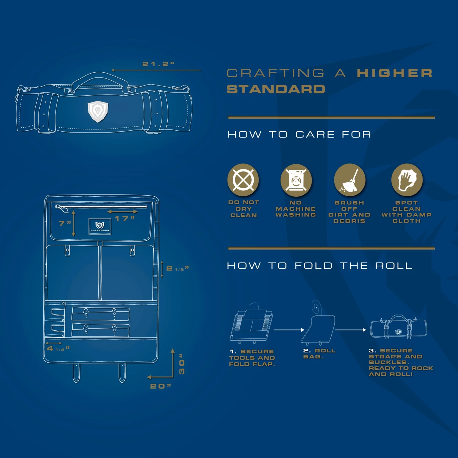 California Brown | Full Grain Leather | Vagabond Knife Roll | Dalstrong © 8 California Brown | Full Grain Leather | Vagabond Knife Roll | Dalstrong © - Image 6
