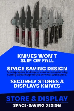 Magnetic Bar Stainless | Wall Knife Holder | Dalstrong © 12 Magnetic Bar Stainless | Wall Knife Holder | Dalstrong © -Dalstrong DS Magnetic Knife Steel Bar LISTING 4