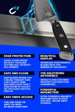 Magnetic Bar Stainless | Wall Knife Holder | Dalstrong © 14 Magnetic Bar Stainless | Wall Knife Holder | Dalstrong © -Dalstrong DS Magnetic Knife Steel Bar LISTING 5