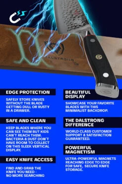 Magnetic Bar Walnut | Wall Knife Holder | Dalstrong © -Dalstrong DS Magnetic Knife Walnut wood Bar LISTING 5