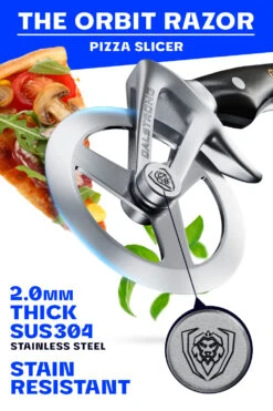Pizza Wheel & Cutter | "The Orbit Razor" | Dalstrong © 15 Pizza Wheel & Cutter | "The Orbit Razor" | Dalstrong © -Dalstrong DS Pizza Wheel LISTING Image 2