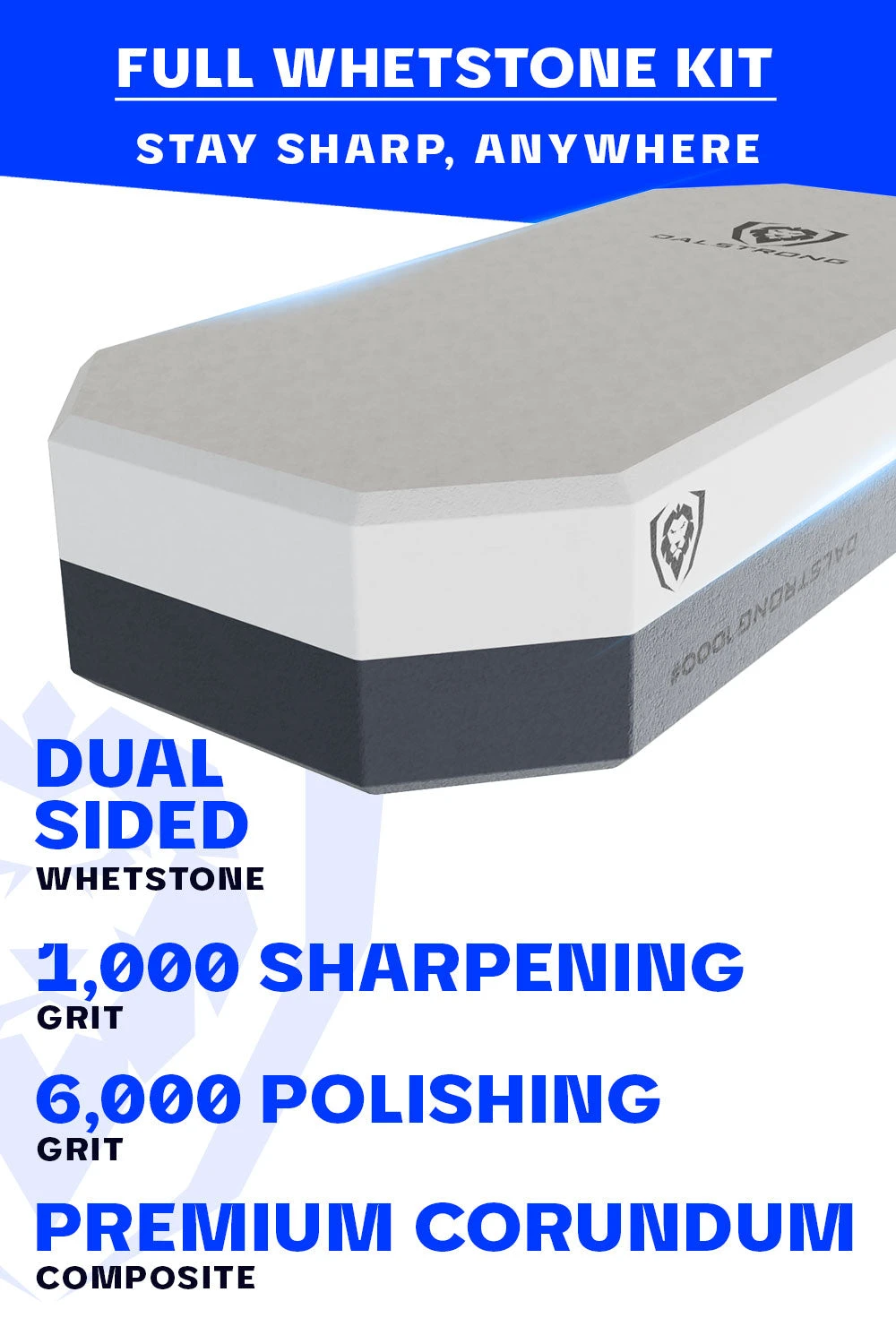 #1000 / #6000 Grit Combo With Oak Storage Box | Portable Whetstone Kit | Dalstrong © 5 #1000 / #6000 Grit Combo With Oak Storage Box | Portable Whetstone Kit | Dalstrong © - Image 3