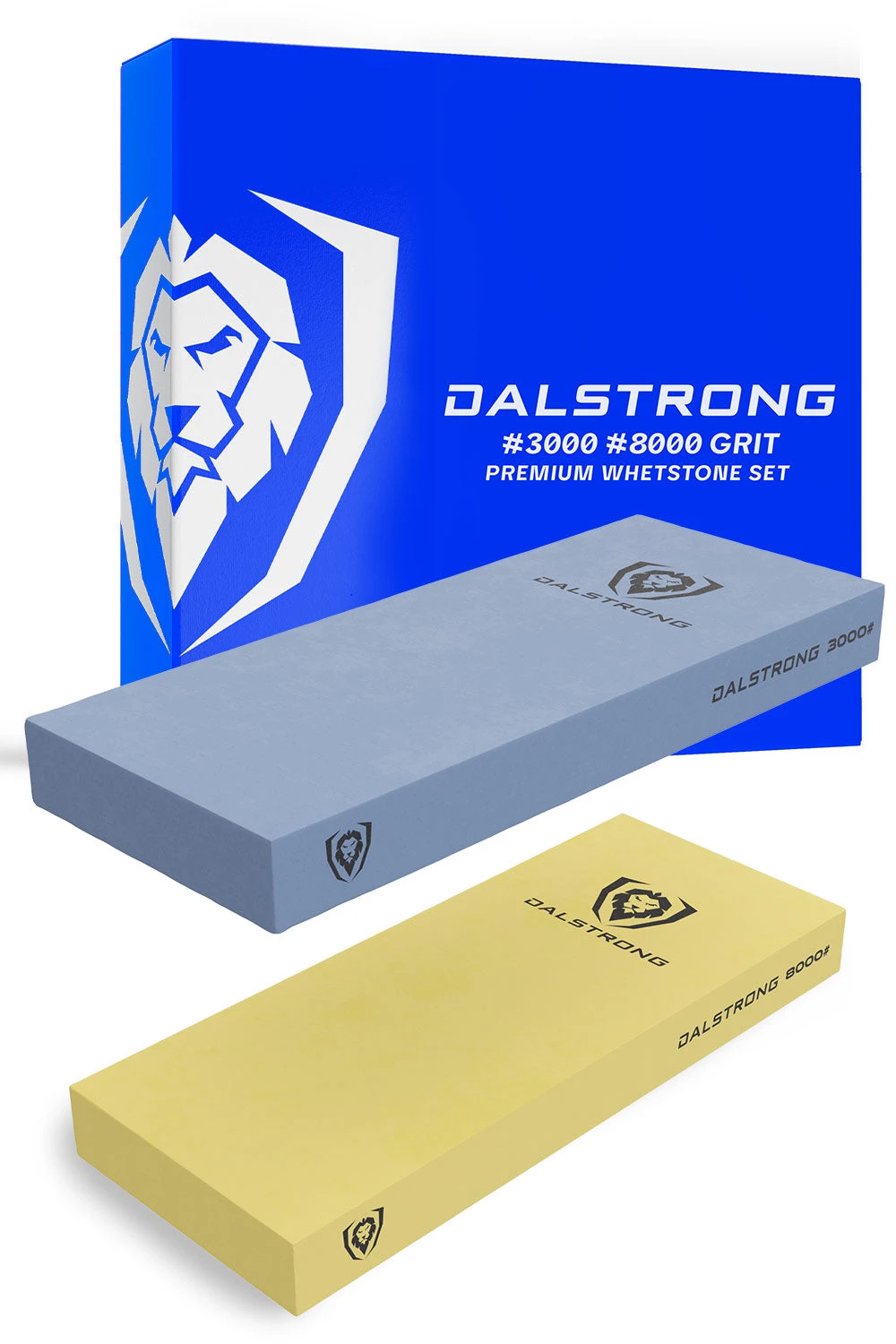 #3000 / #8000 Grit | Premium Whetstone Set | Dalstrong © 2 #3000 / #8000 Grit | Premium Whetstone Set | Dalstrong ©
