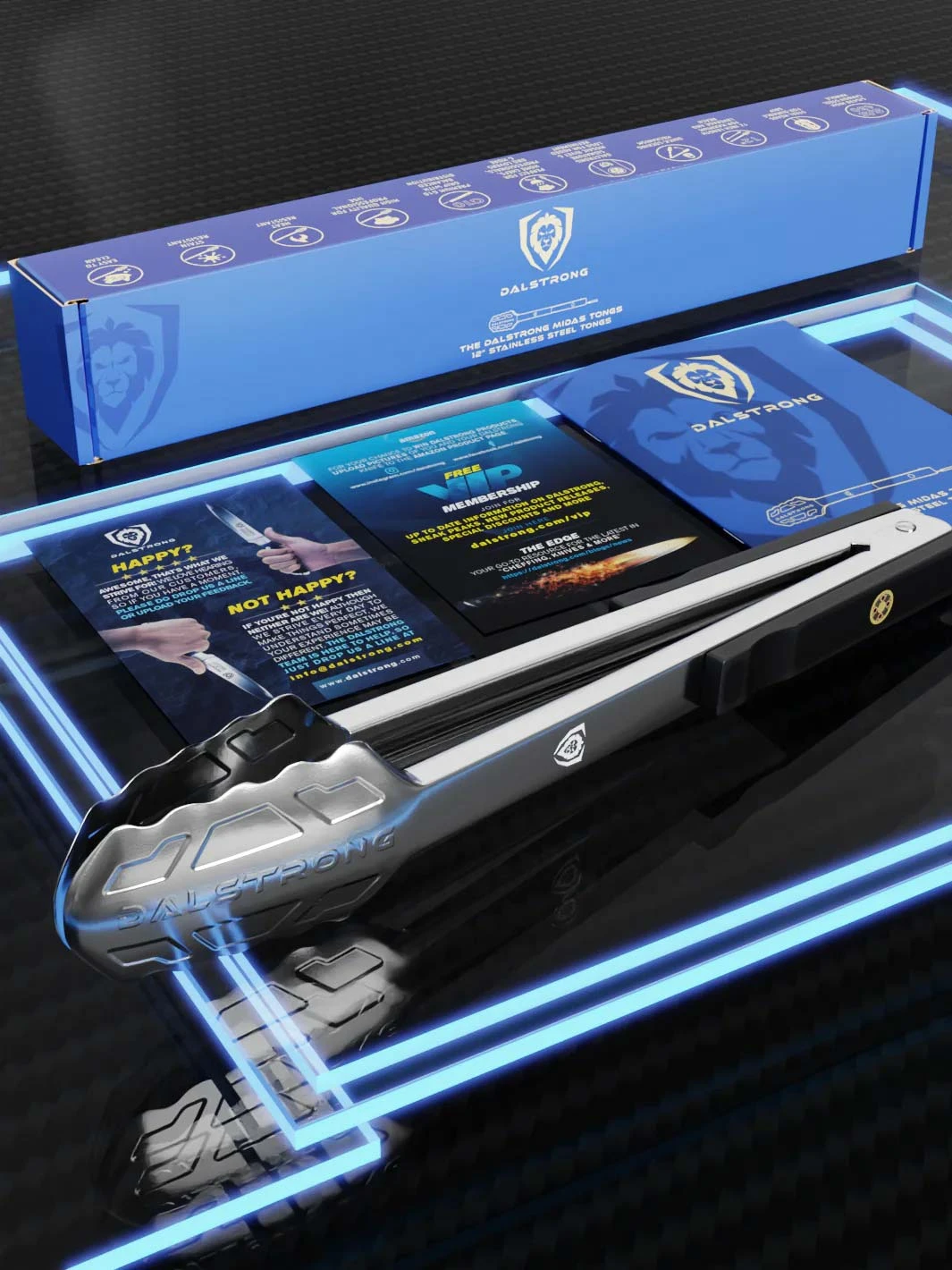 Food Tongs 12" | Stainless Steel Arms & Scalloped Tips | Dalstrong © 5 Food Tongs 12" | Stainless Steel Arms & Scalloped Tips | Dalstrong © - Image 3