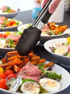 Food Tongs 9" | Scalloped Silicone Tips | Dalstrong © -Dalstrong DS9inSiliconTongsWeb1V2 1080x f0deb0ea 4d7a 4ddb aec1 216a3e901641