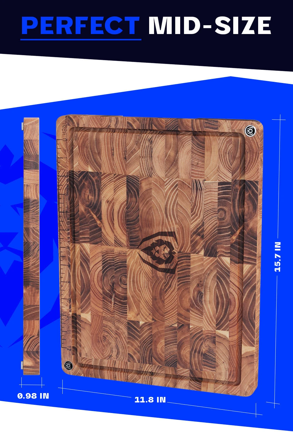 Teak Cutting Board | Medium Size | Dalstrong © 6 Teak Cutting Board | Medium Size | Dalstrong © - Image 5