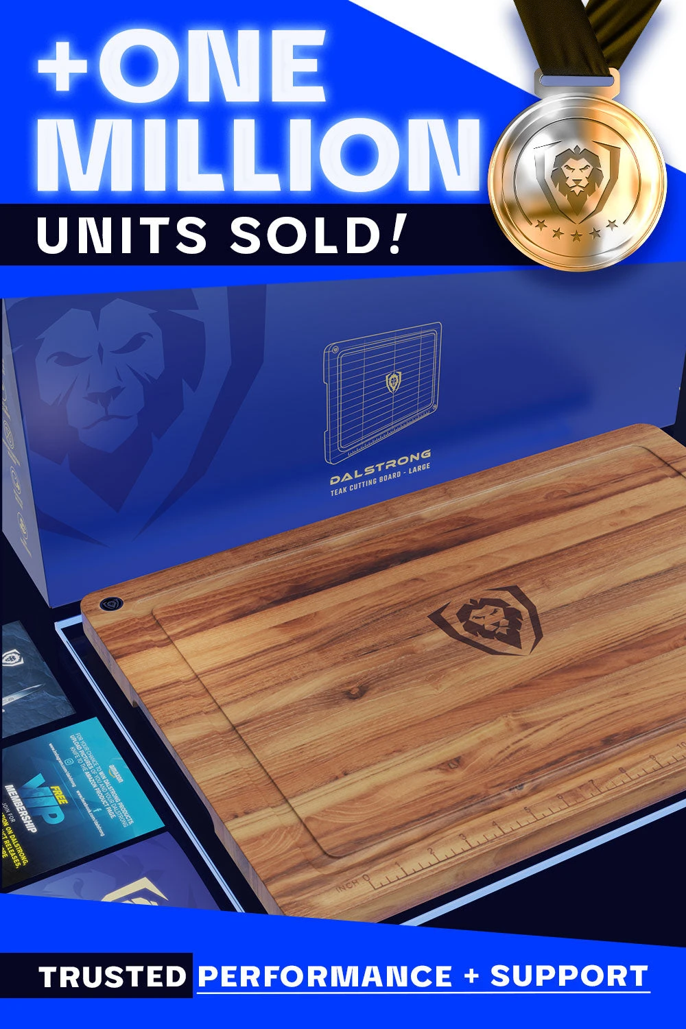 Teak Cutting Board | Large Size | Horizontal Grain | Dalstrong © 9 Teak Cutting Board | Large Size | Horizontal Grain | Dalstrong © - Image 7