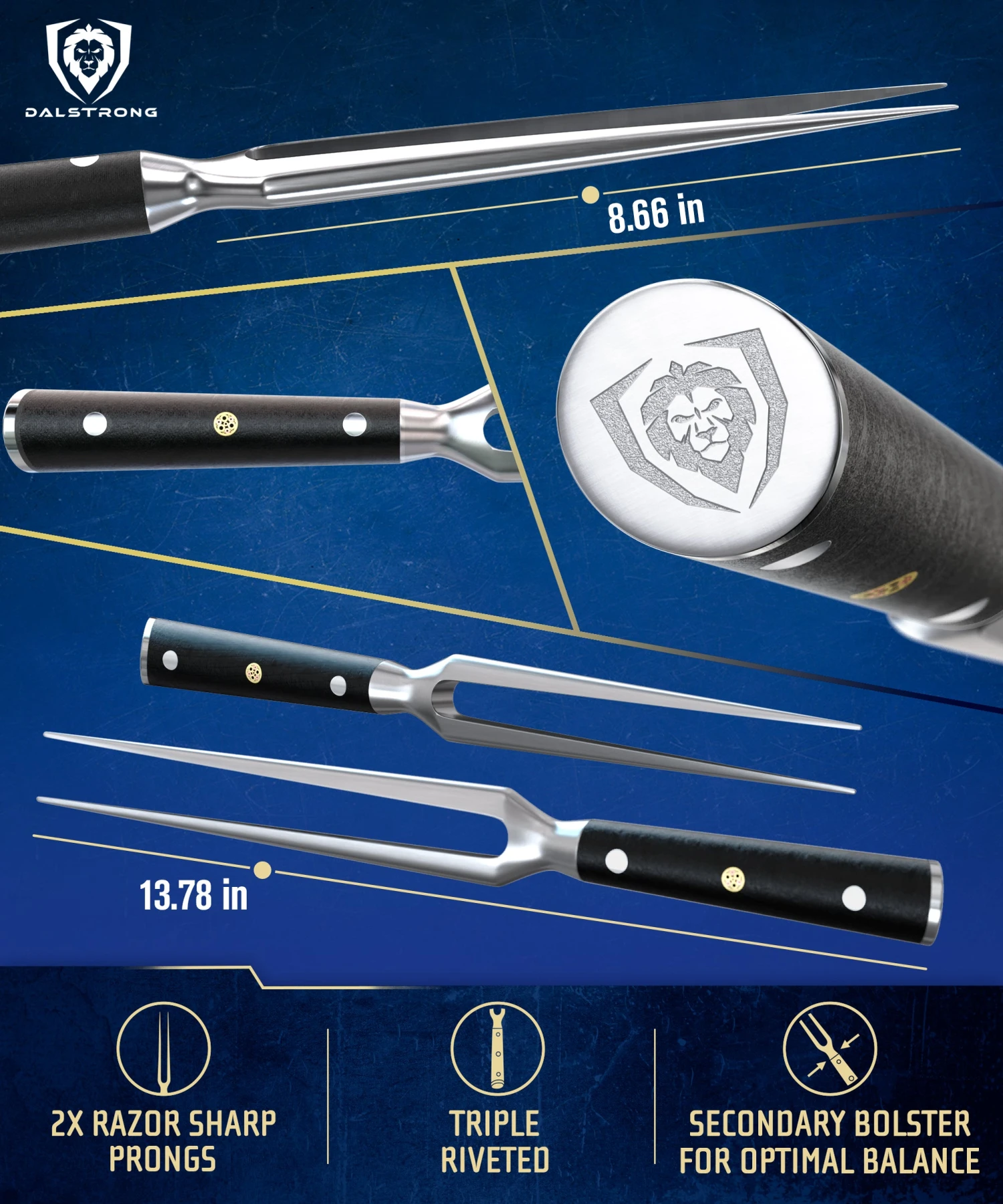 Meat & Carving Fork 7" | The Impaler | Dalstrong © 5 Meat & Carving Fork 7" | The Impaler | Dalstrong © - Image 3