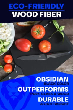 Fibre Cutting Board | Infinity Series | Medium Size | Obsidian Black | Dalstrong © 13 Fibre Cutting Board | Infinity Series | Medium Size | Obsidian Black | Dalstrong © -Dalstrong DS Black Fiber Borad MEDIUM LISTING 2 1