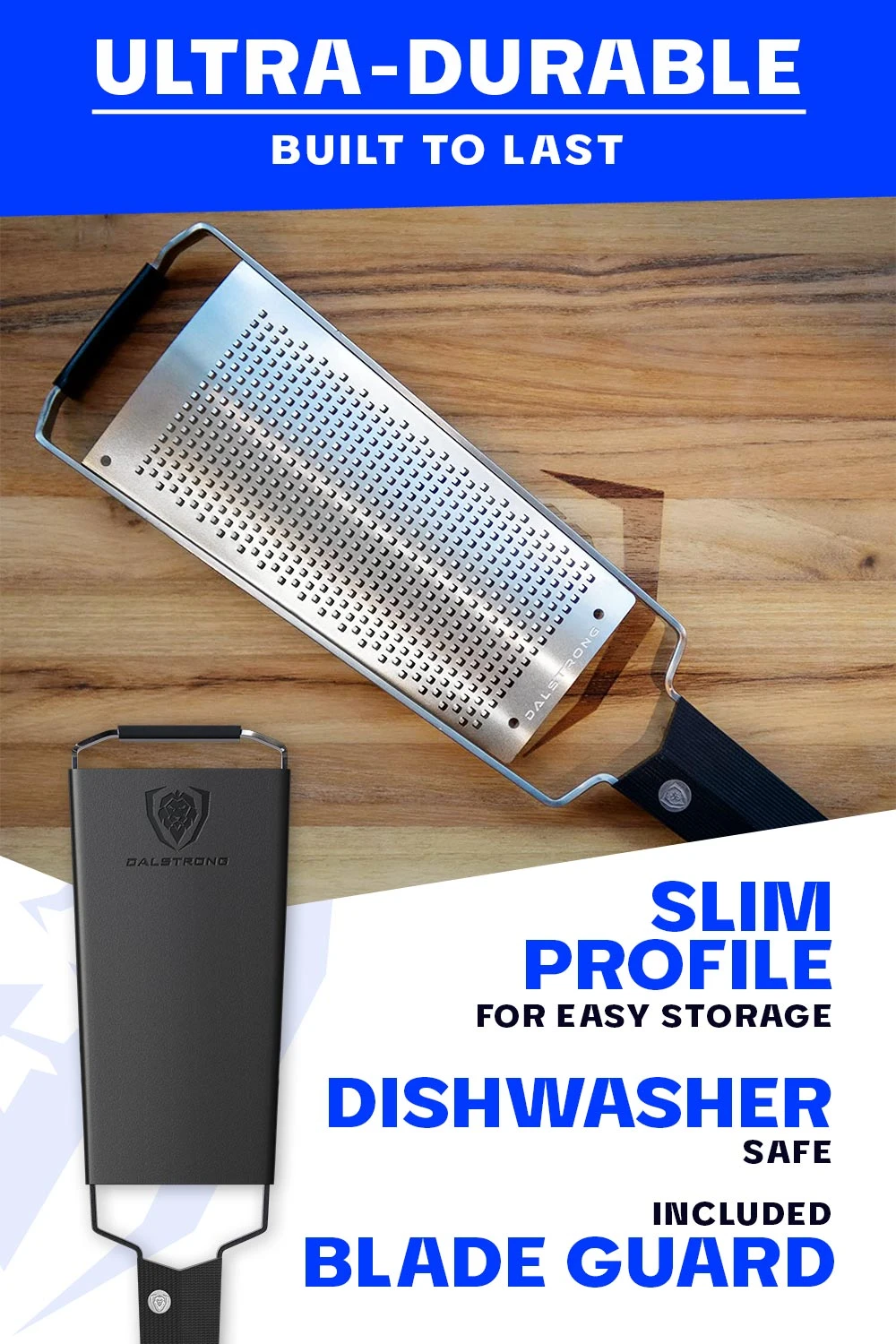 Professional Fine Wide Cheese Grater | Dalstrong © 6 Professional Fine Wide Cheese Grater | Dalstrong © - Image 4