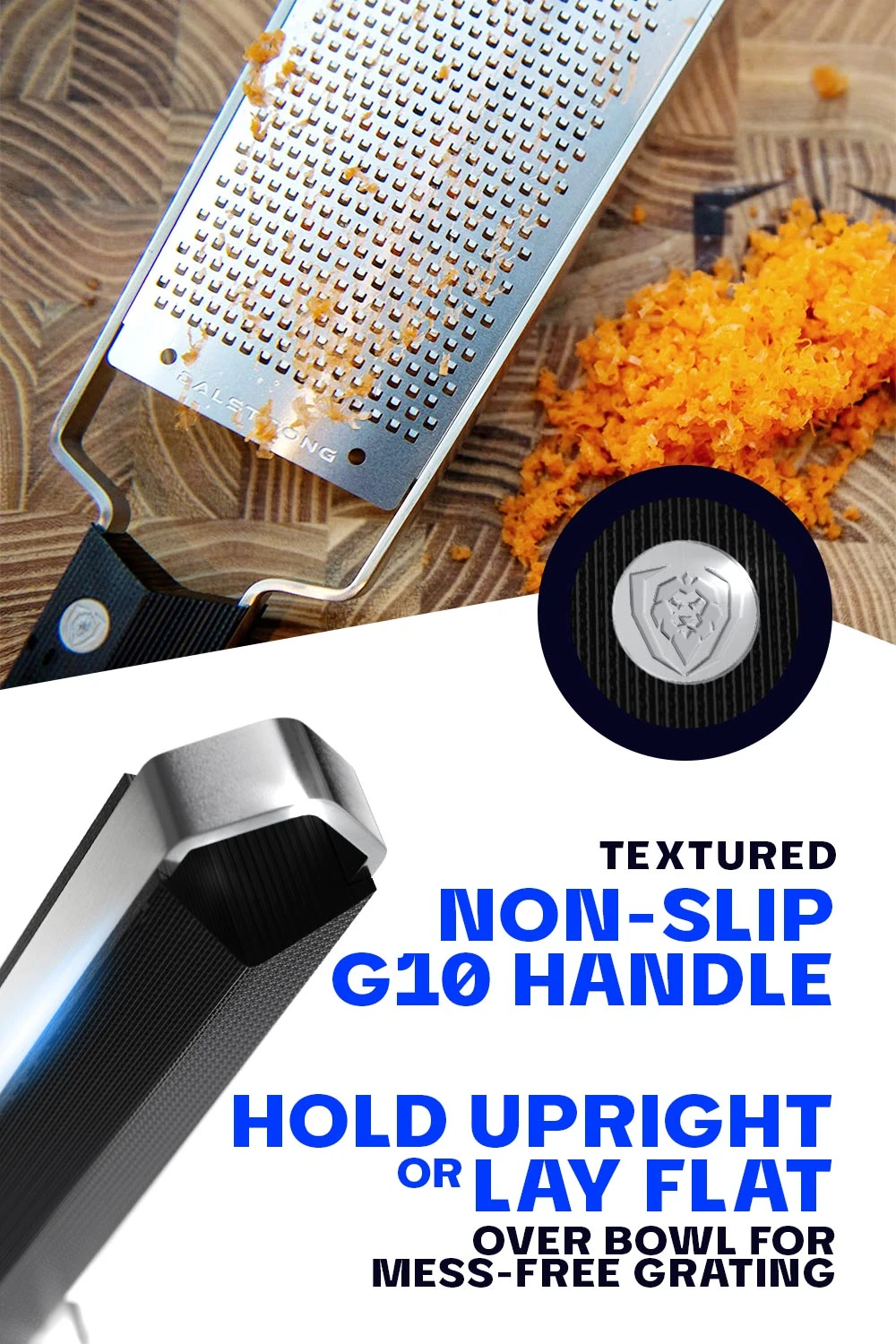 Professional Fine Wide Cheese Grater | Dalstrong © 5 Professional Fine Wide Cheese Grater | Dalstrong © - Image 3