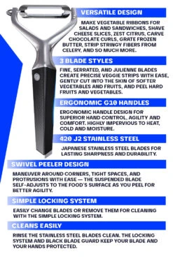 Y Peeler | 3 Blades Case | Dalstrong © 14 Y Peeler | 3 Blades Case | Dalstrong © -Dalstrong DS Peeler Y LISTING 5