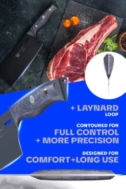 Cleaver Knife 7" | Delta Wolf Series | Dalstrong © 15 Cleaver Knife 7" | Delta Wolf Series | Dalstrong © -Dalstrong DWS 7in cleaver knife img04