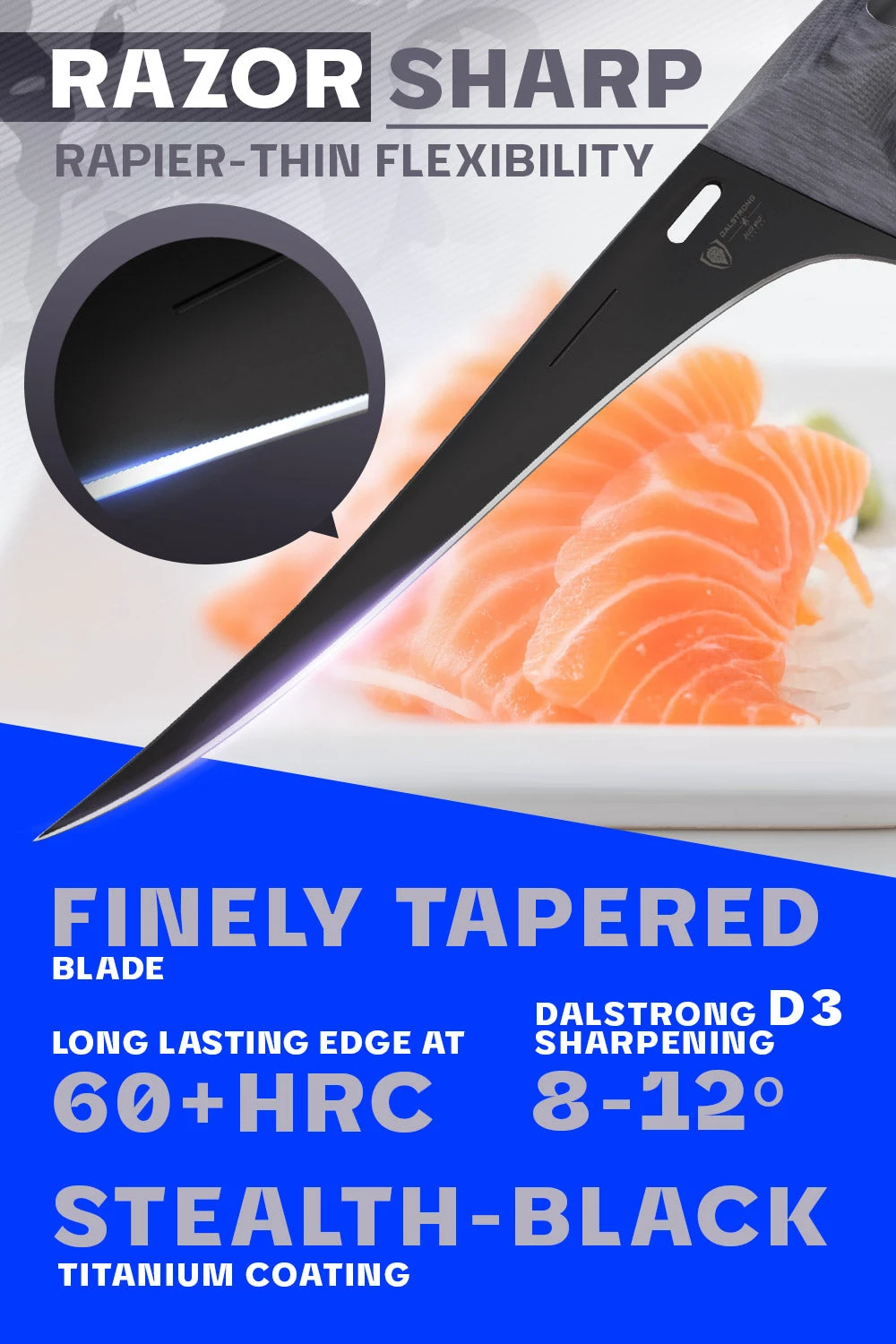 Fillet Knife 6" | Delta Wolf Series | Dalstrong © 5 Fillet Knife 6" | Delta Wolf Series | Dalstrong © - Image 3