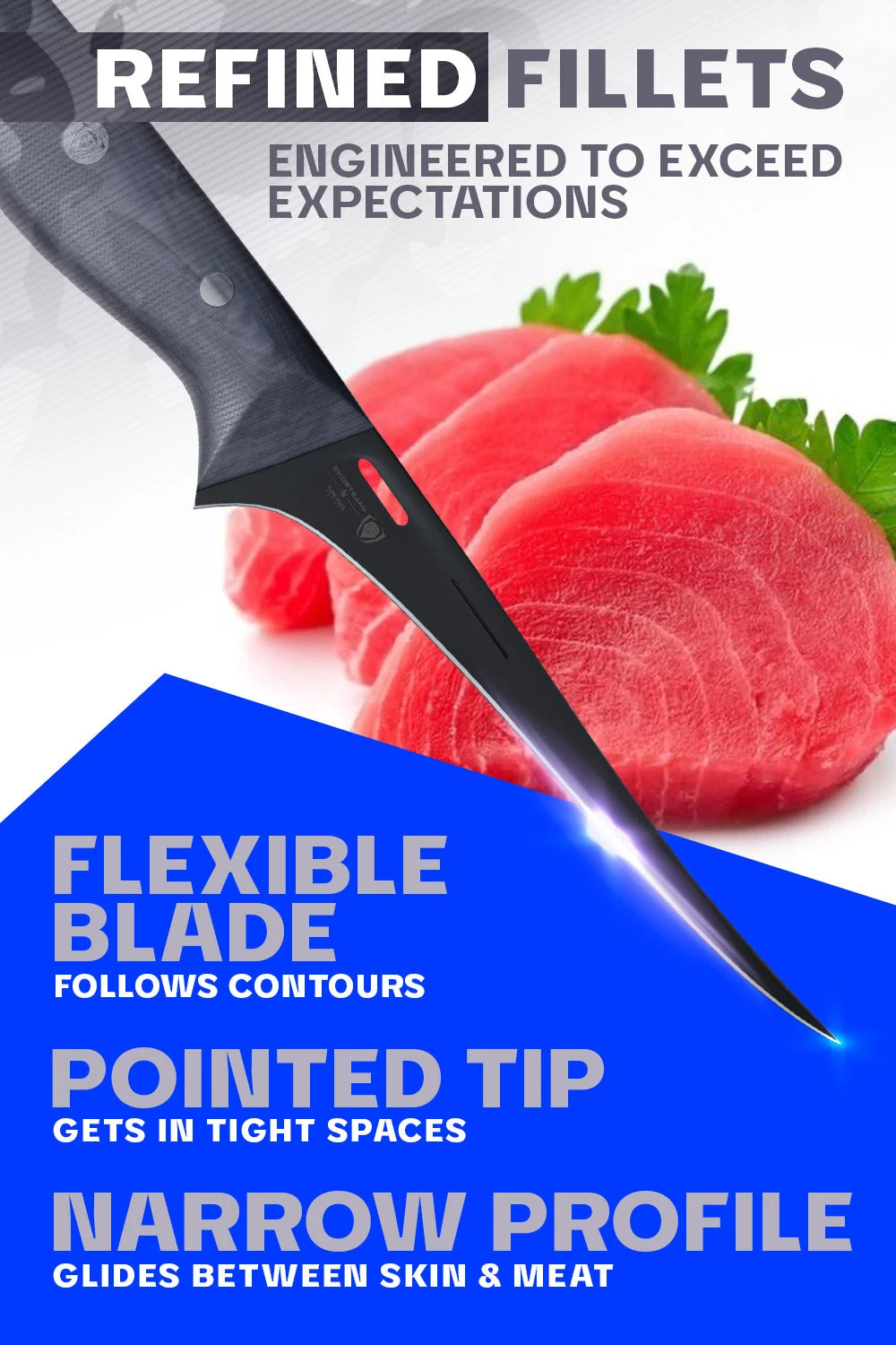 Fillet Knife 6" | Delta Wolf Series | Dalstrong © 6 Fillet Knife 6" | Delta Wolf Series | Dalstrong © - Image 4