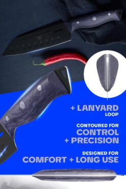 Santoku Knife 7" | Delta Wolf Series | Dalstrong © -Dalstrong DW 7in Santoku Knife Main Image 4