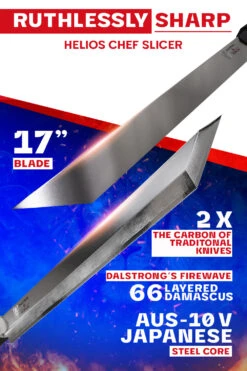 Helios Chef Slicer 17" | Included Display Stand | Firestorm Alpha Series | Dalstrong © 16 Helios Chef Slicer 17" | Included Display Stand | Firestorm Alpha Series | Dalstrong © -Dalstrong FAS 17in Tuna Editable 2 1