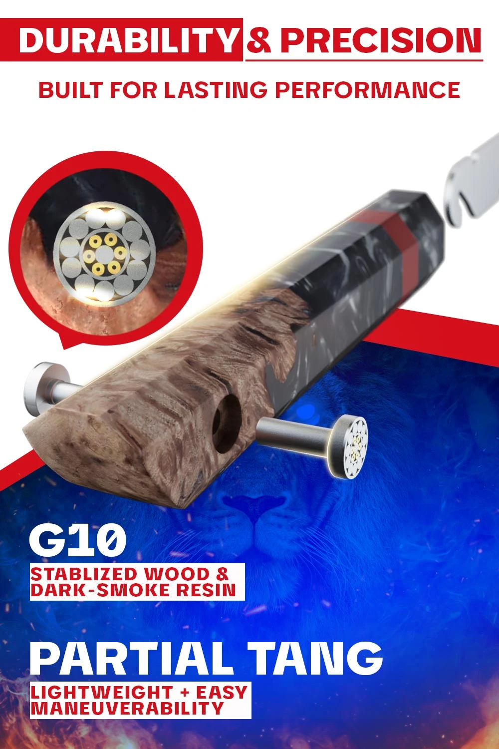 Helios Chef Slicer 17" | Included Display Stand | Firestorm Alpha Series | Dalstrong © 6 Helios Chef Slicer 17" | Included Display Stand | Firestorm Alpha Series | Dalstrong © - Image 4