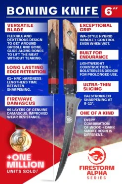Curved Boning Knife 6" | Firestorm Alpha Series | Dalstrong © 13 Curved Boning Knife 6" | Firestorm Alpha Series | Dalstrong © -Dalstrong FAS 6in Boning Editable 5 1