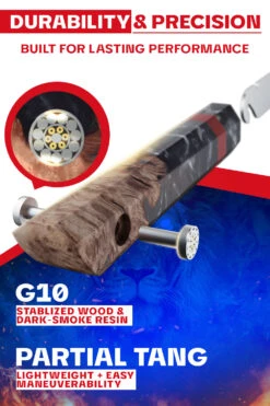 Chef & Cleaver Hybrid Knife 8" | "The Crixus" | Firestorm Alpha Series | Dalstrong © 12 Chef & Cleaver Hybrid Knife 8" | "The Crixus" | Firestorm Alpha Series | Dalstrong © -Dalstrong FAS 8in Crixus LISTING 3