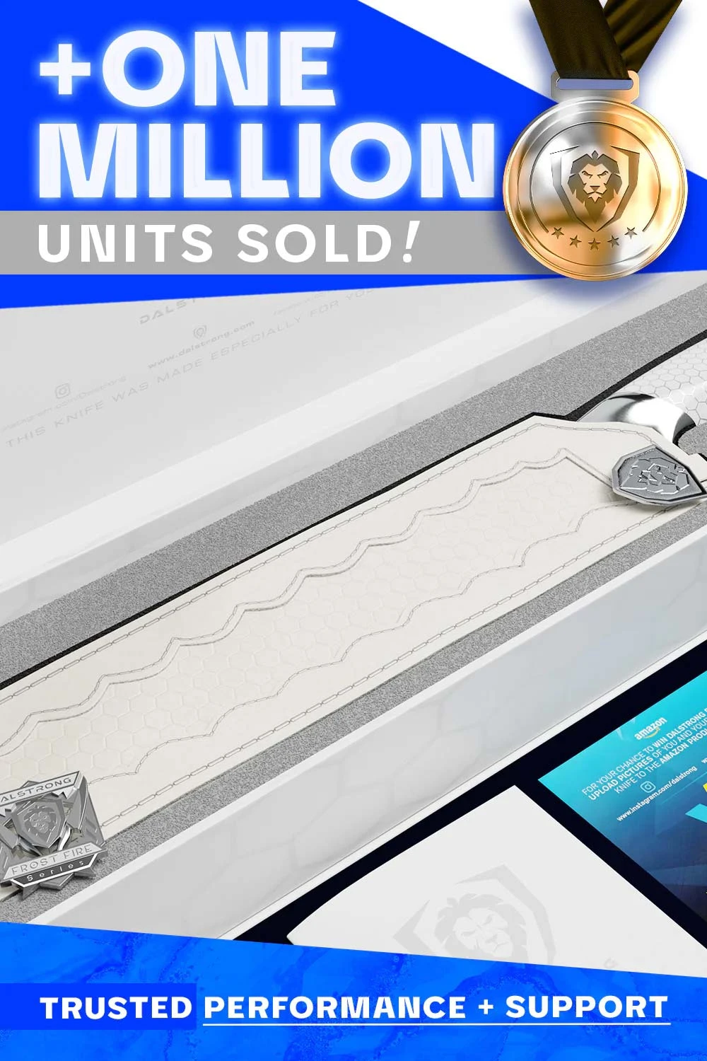 Slicing & Carving Knife 12" | Frost Fire Series | NSF Certified | Dalstrong © 8 Slicing & Carving Knife 12" | Frost Fire Series | NSF Certified | Dalstrong © - Image 6