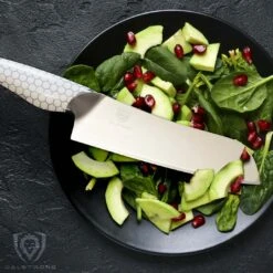 Santoku Knife 7" | Frost Fire Series | NSF Certified | Dalstrong © -Dalstrong FFS 7in Santoku Knife STOCK1 Square v01