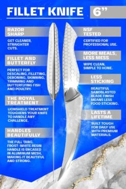 Fillet Knife 6" | Frost Fire Series | NSF Certified | Dalstrong © -Dalstrong FFS fillet 6 5 1080x d0d811b2 5a93 421a 8334 5a882b589495
